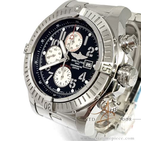 breitling avenger stainless steel with volcano black dial a13370|breitling a13370.